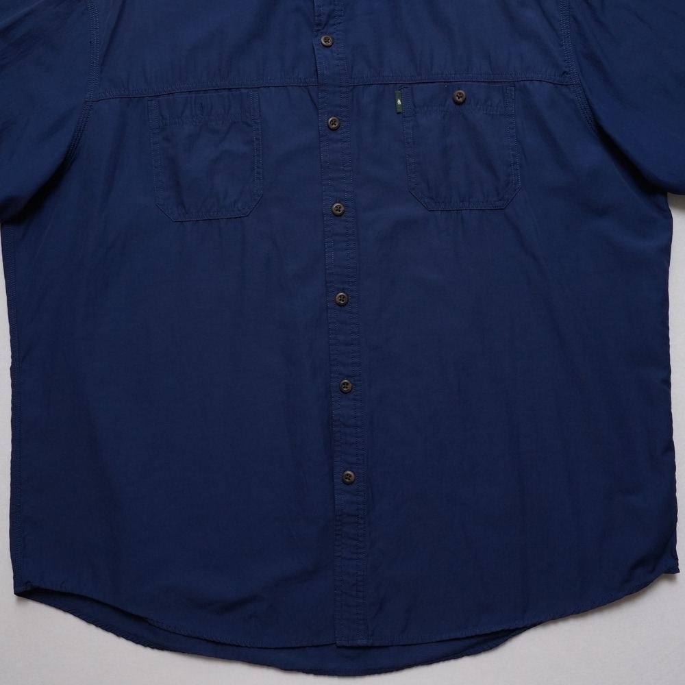 G.H. Bass Mens 2XL Navy Utility Shirt Button Down Outdoor Workwear - Picture 4 of 14